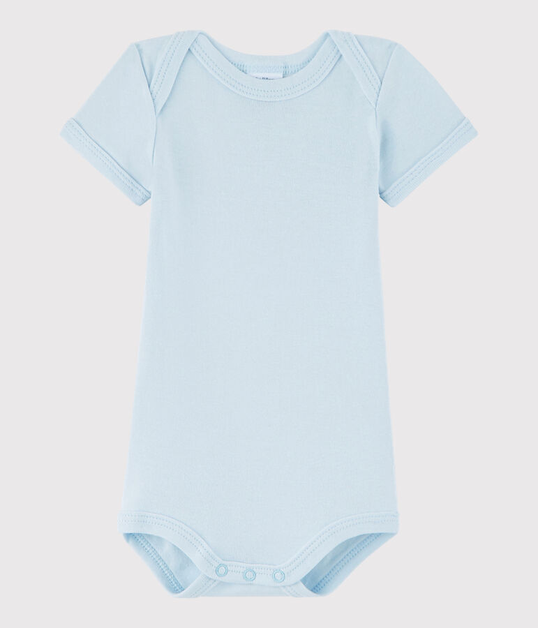 Kurz&auml;rmeliger Baby-Body M&auml;dchen/Jungen blau FRAICHEUR