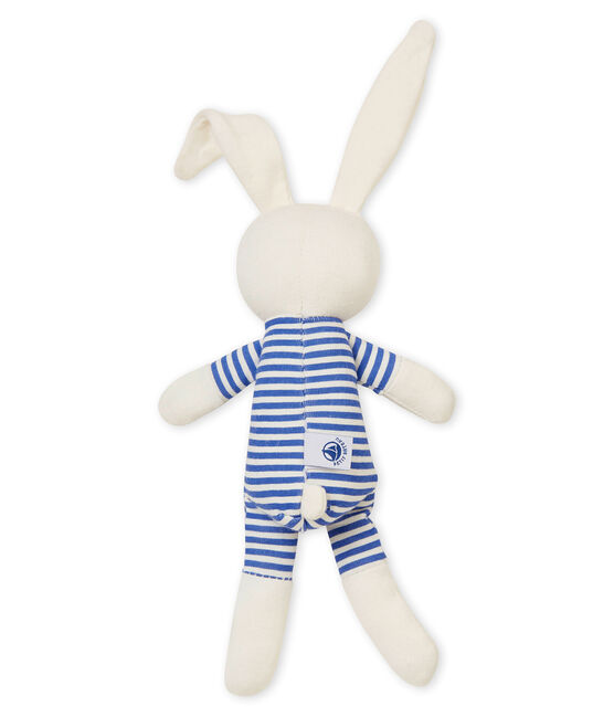 Baby-kuschelhäschen rassel unisex blau SMOKING/weiss MARSHMALLOW