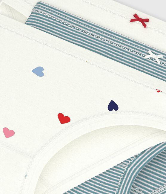 Set Kinder-Slips aus Baumwolle mit Herzmotiv variante 1