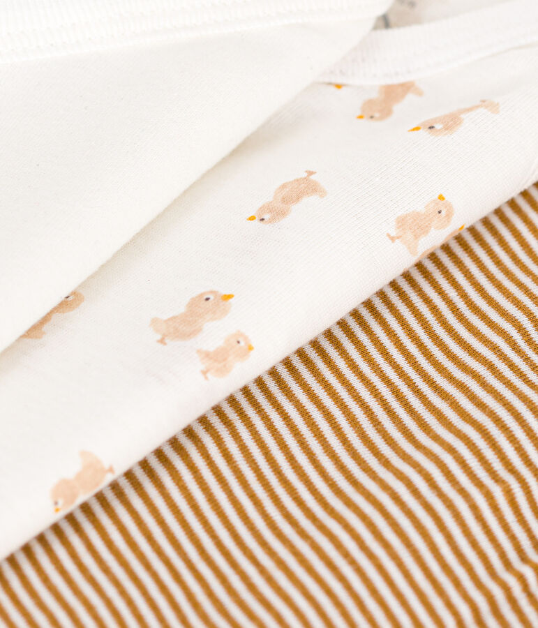 3er-Set lang&auml;rmelige Wickelbodys aus Baumwolle variante 2