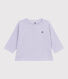 Langärmeliges Baby-T-Shirt aus Baumwolle mit Streifen