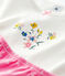 Kurzärmeliger Kinderpyjama aus Baumwolle für Mädchen rosa PETAL/weiss MARSHMALLOW