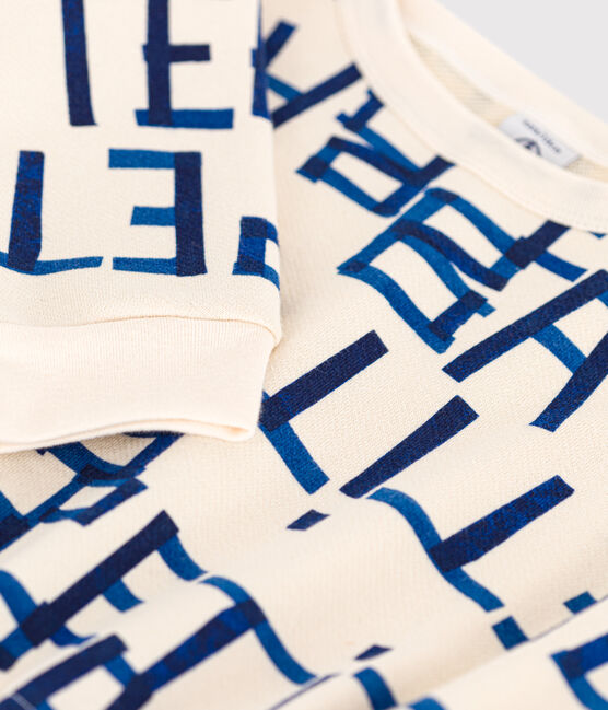 Langärmeliges Kinderkleid mit Printmotiv für Mädchen weiss AVALANCHE/ MULTICO