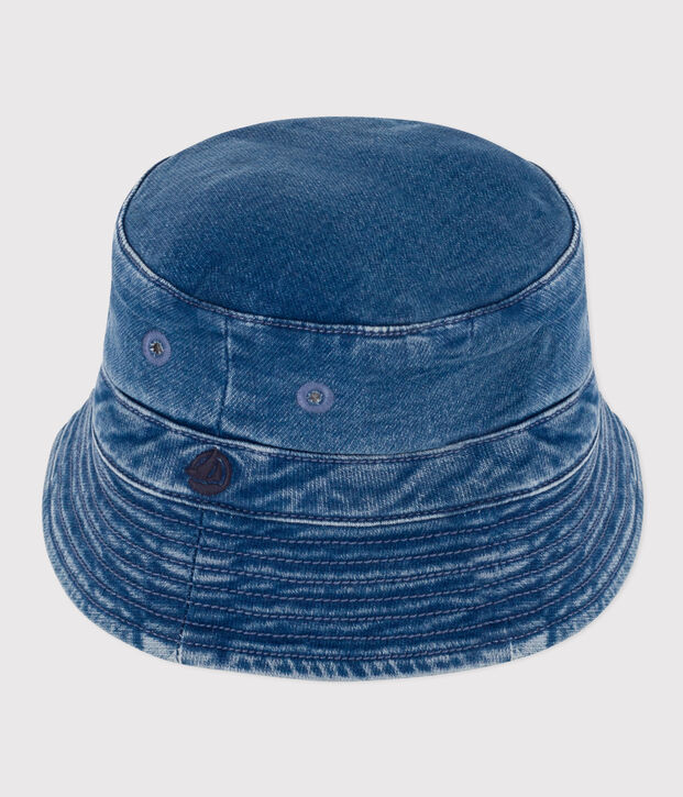 Sonnenhut aus Twill blau