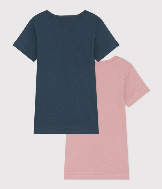 2er-Set kurzärmelige T-Shirts aus Baumwolle für Mädchen variante 1