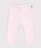 Baby-Jogginghose aus einfarbiger Baumwolle rosa BARELY