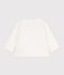 Babyjäckchen aus gestepptem Baumwoll-Doppeljersey weiss MARSHMALLOW