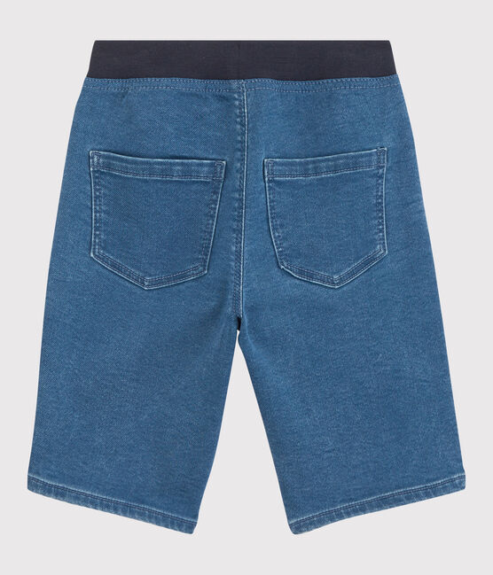 Bermudas aus umweltfreundlichem Denim für Jungen blau DENIM BLEU DELAVE