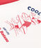 Kinder-Sweatshirt aus bedruckter Baumwolle rot MARSHMALLOW/ SPI