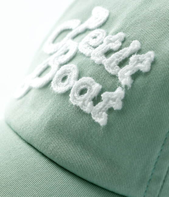 Baby-Cap mit Stickerei. grün HERBIER