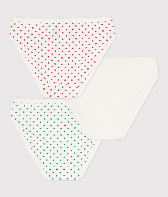 3er-Set Slips aus Baumwolle für Mädchen variante 1