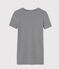Damen-T-Shirt aus Baumwolle mit Rundhalsausschnitt blau SMOKING/weiss MARSHMALLOW
