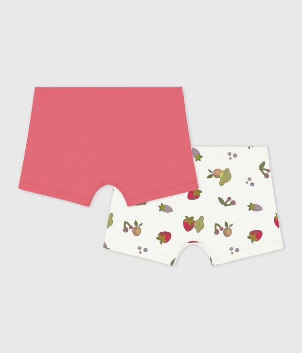 Set Kinder-Shortys aus Baumwolle mit Fruchtmotiv vielfarbig