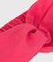 Kinder-Stirnband aus einfarbigem Leinenstoff rosa GLOSS