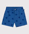 Kinder-Shorts aus Baumwolle mit Herzmotiv blau ALASKA FONCE/ MEDIEVAL