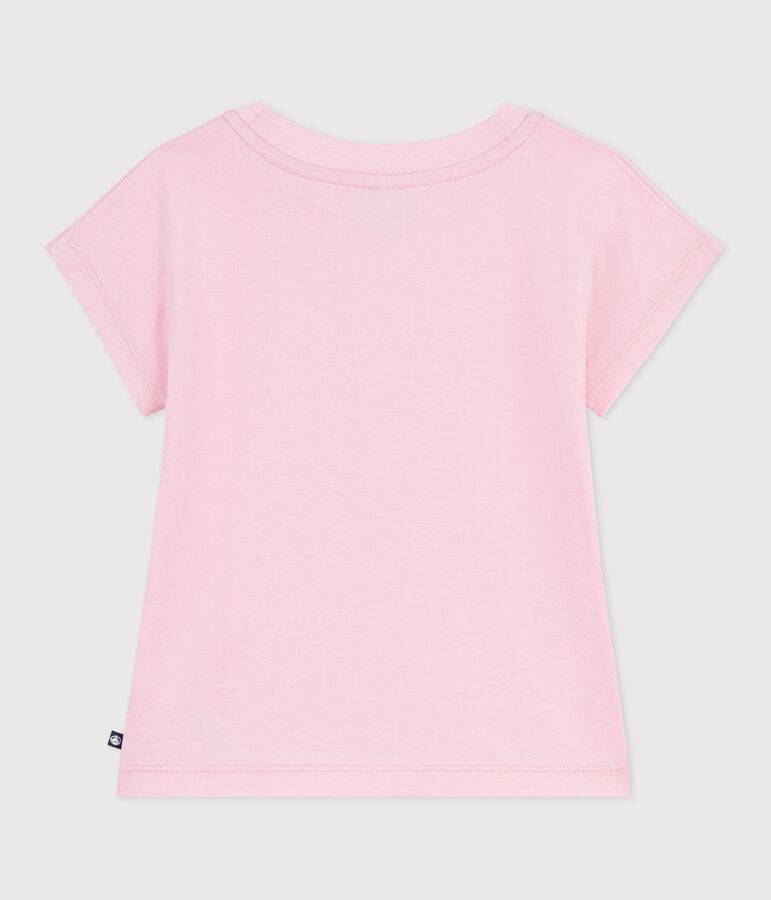Kurz&auml;rmeliges Kinder T-Shirt aus Baumwolle rosa