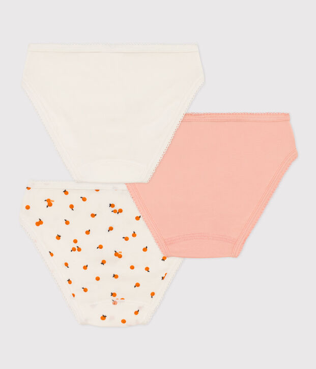 3er-Set Orangettes-Slips aus Baumwolle f&uuml;r M&auml;dchen vielfarbig