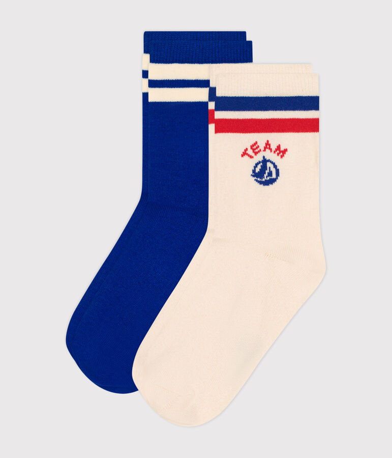 2er-Set Kinder-Socken aus Baumwolle Team Petit Bateau vielfarbig