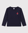 Langärmeliges T-Shirt aus Baumwolle für Kinder Mädchen/Jungen blau SMOKING