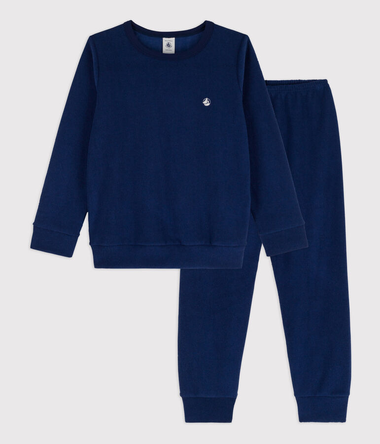 Kinderpyjama aus Frottee blau