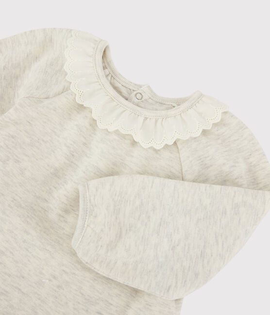Baby-Bluse aus Baumwolle. beige MONTELIMAR CHINE