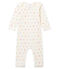 Baby Mädchen Body mit langen Beinen in Rippstrick weiss MARSHMALLOW/weiss MULTICO