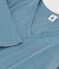 Eng anliegendes T-Shirt mit Pikotkante aus Bio-Baumwolle für Damen blau ROVER