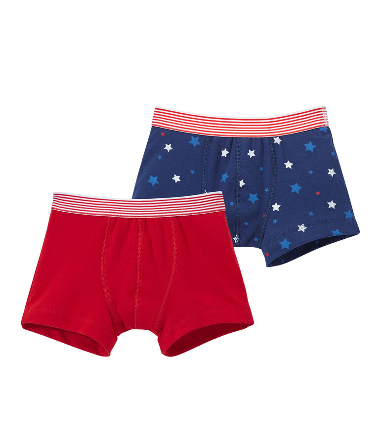 Jungen-Boxershorts im 2er-Set weiss LOT