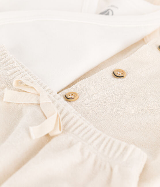 Baby-Set aus Frottee naturfarben AVALANCHE