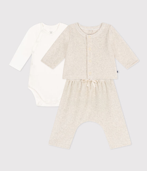 Baby-Set inkl. Body aus Nicki beige MONTELIMAR CHINE