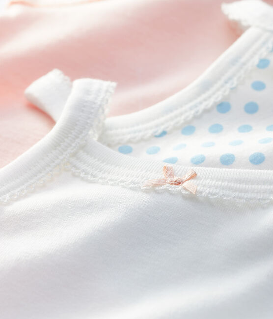 3er-Set Baby-Trägerbodys für Mädchen variante 1