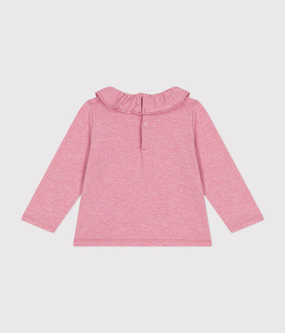 Langärmelige Babybluse aus Jersey rosa ROSELINE CHINE