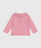 Langärmelige Babybluse aus Jersey rosa ROSELINE CHINE