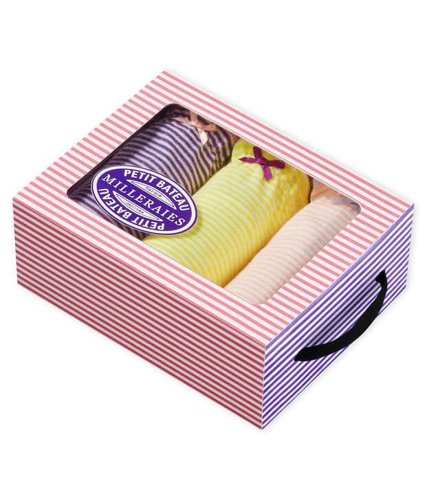 Set mit drei Damenslips vielfarbig
