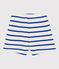 Baby-Shorts aus gestreiftem Rippstrick blau AVALANCHE/weiss PERSE