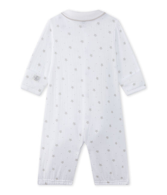 Unisex-Baby-Overall mit 2-in-1-Effekt weiss ECUME/braun SHITAKE