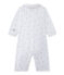 Unisex-Baby-Overall mit 2-in-1-Effekt weiss ECUME/braun SHITAKE