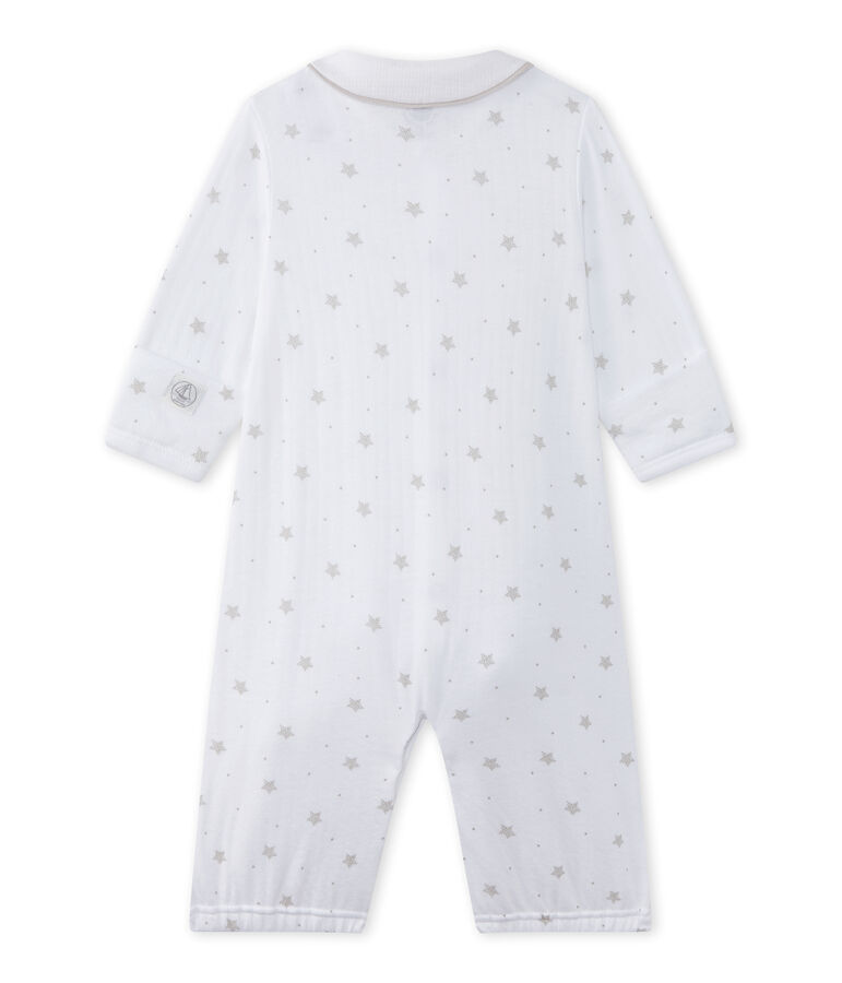 Unisex-Baby-Overall mit 2-in-1-Effekt weiss/braun