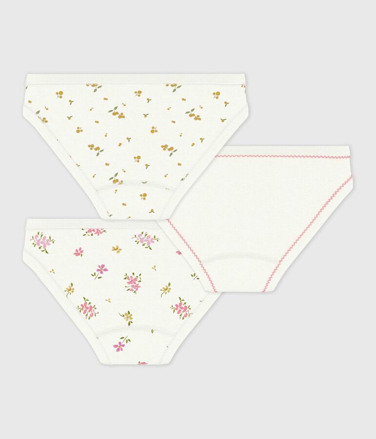 Set Kinder-Slips aus Baumwolle mit Blumenmuster vielfarbig