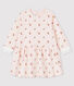 Langärmeliges Baby-Kleid aus Molton für Mädchen
