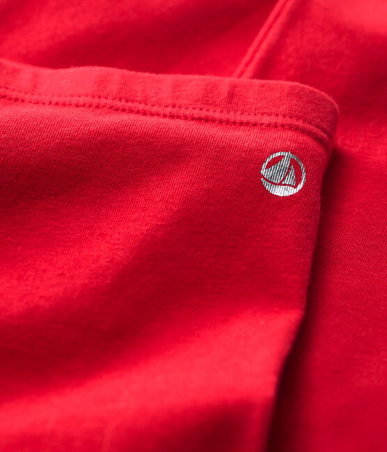 Kinder-Leggings aus Jersey-Elasthan für Mädchen rot TERKUIT