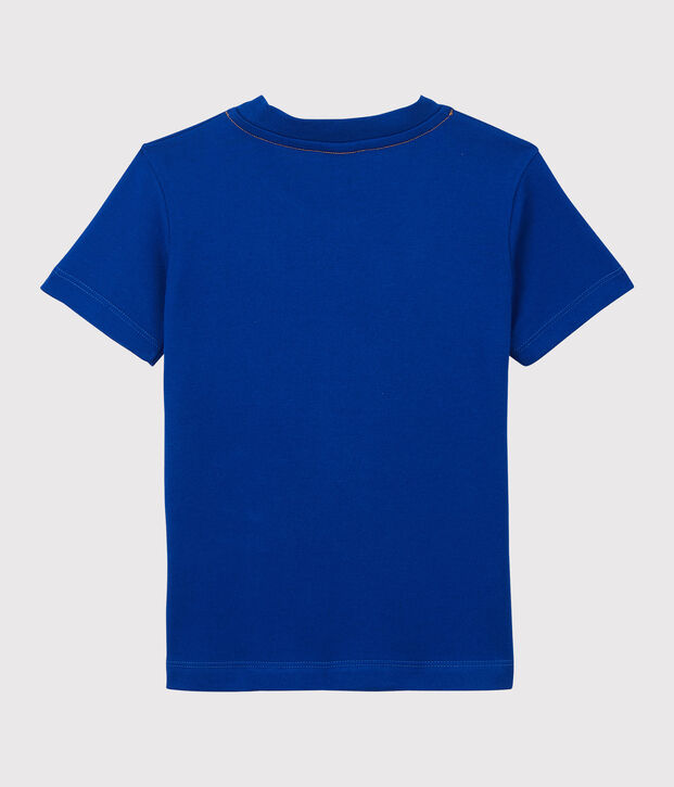 Kurz&auml;rmeliges Kinder-T-Shirt aus Jersey f&uuml;r Jungen blau
