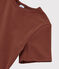 Klassisches Damen-T-Shirt aus Baumwolle mit Rundhalsausschnitt orange MADRAS