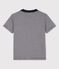 Kurzärmeliges T-Shirt aus Baumwolle für Jungen blau SMOKING/weiss MARSHMALLOW