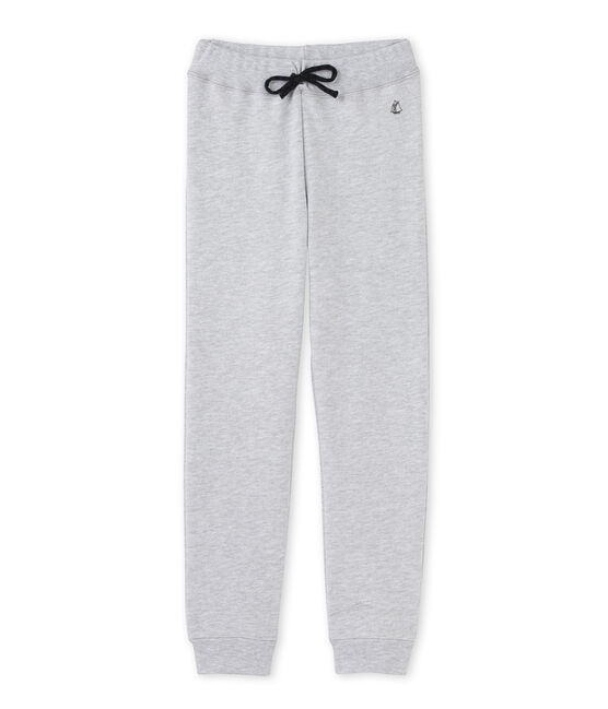 Pantalon de jogging garçon en molleton grau POUSSIERE CHINE
