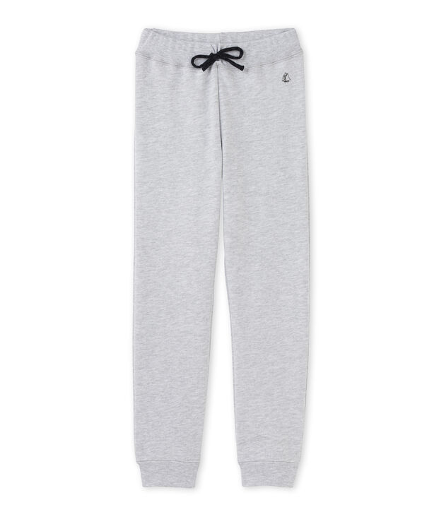 Pantalon de jogging gar&ccedil;on en molleton grau