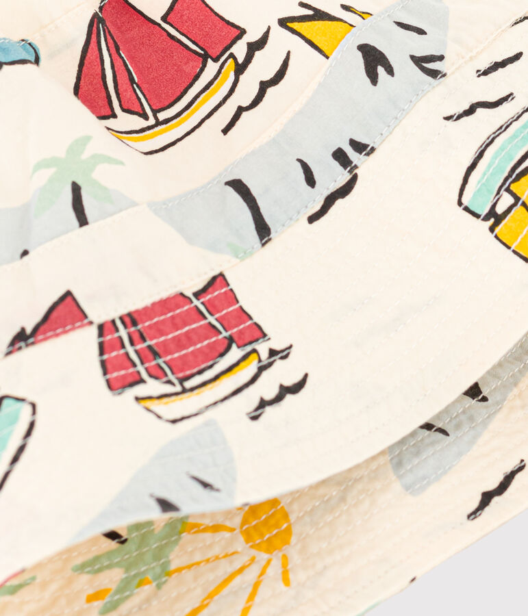 Entdecker-Bob aus Popeline f&uuml;r Babys naturfarben/vielfarbig