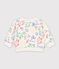 Baby-Sweatshirt aus Baumwolle mit Tiermotiv naturfarben/vielfarbig
