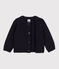 Baby-Cardigan aus Wolle blau SMOKING