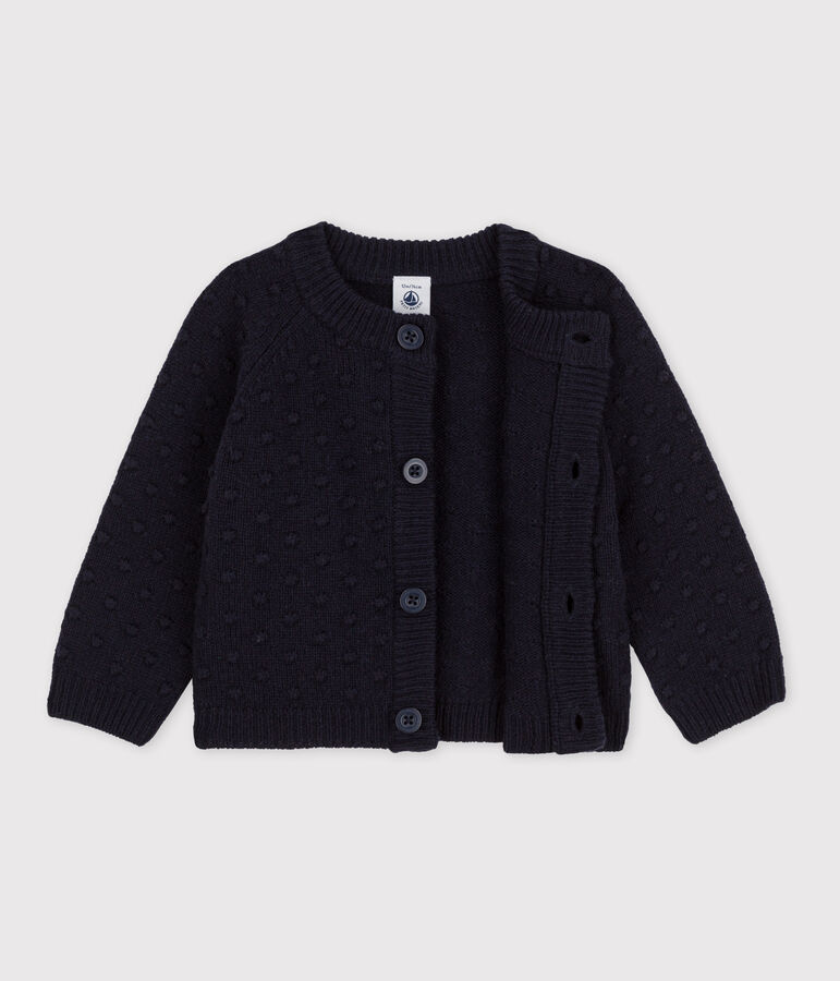 Baby-Cardigan aus Wolle blau